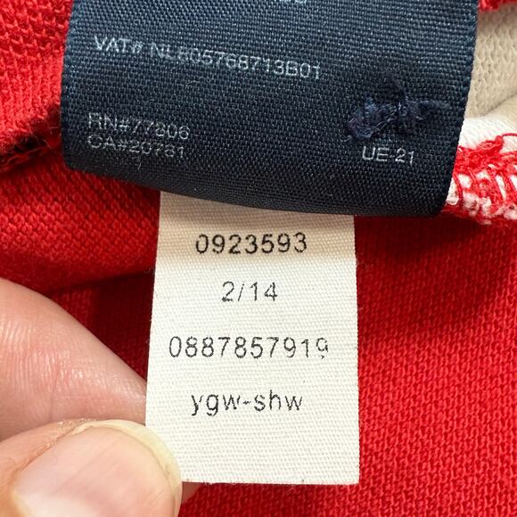 Vtg Tommy Hilifger Pique Polo Shirt Size L Campus Preppy Diagonal Stripe Y2K 90s - Picture 11 of 16